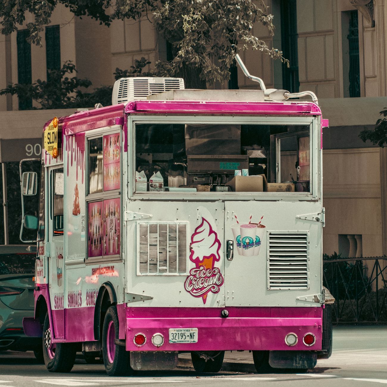 Premium ice cream counter at an event
