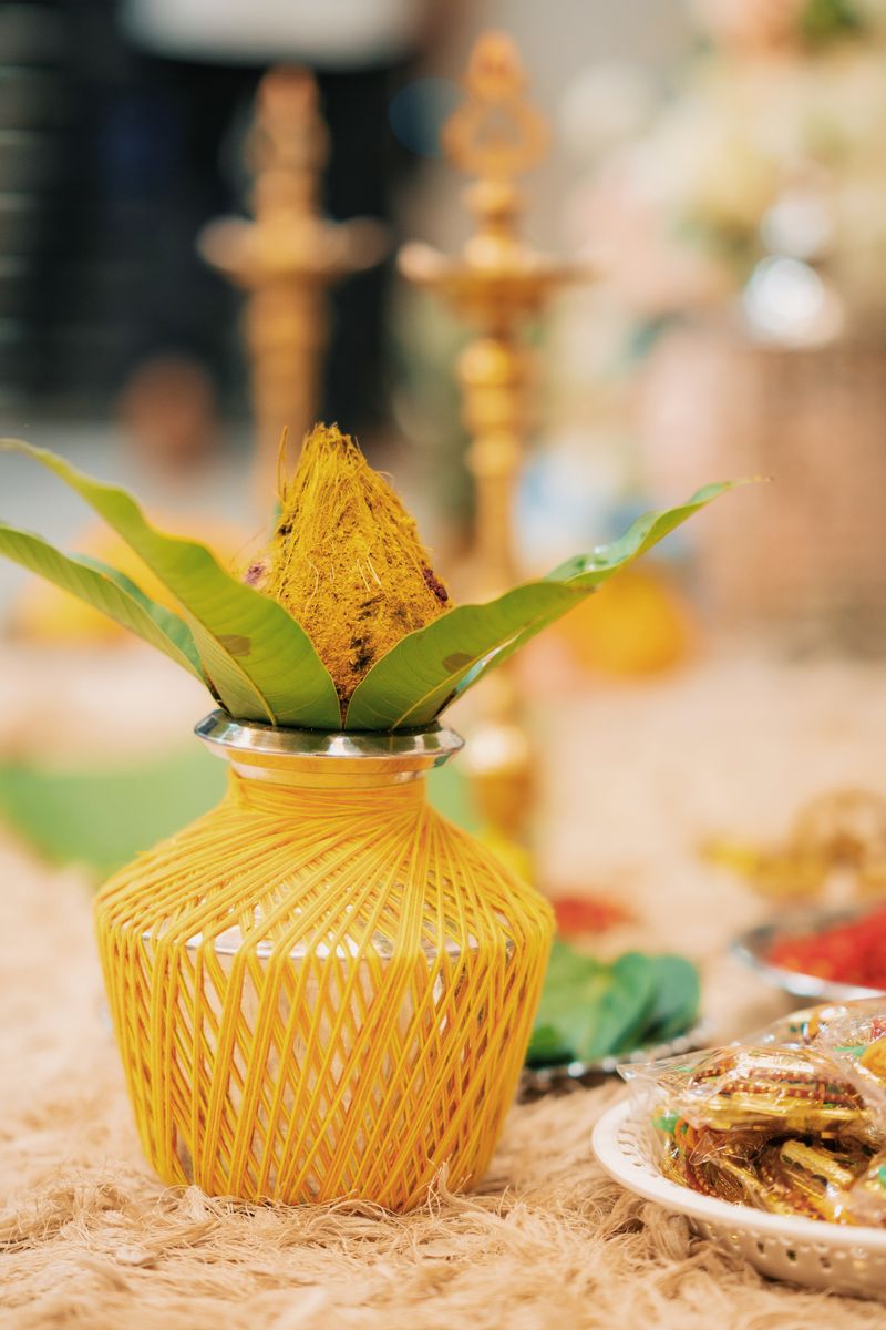 Traditional South Indian ceremony decoration