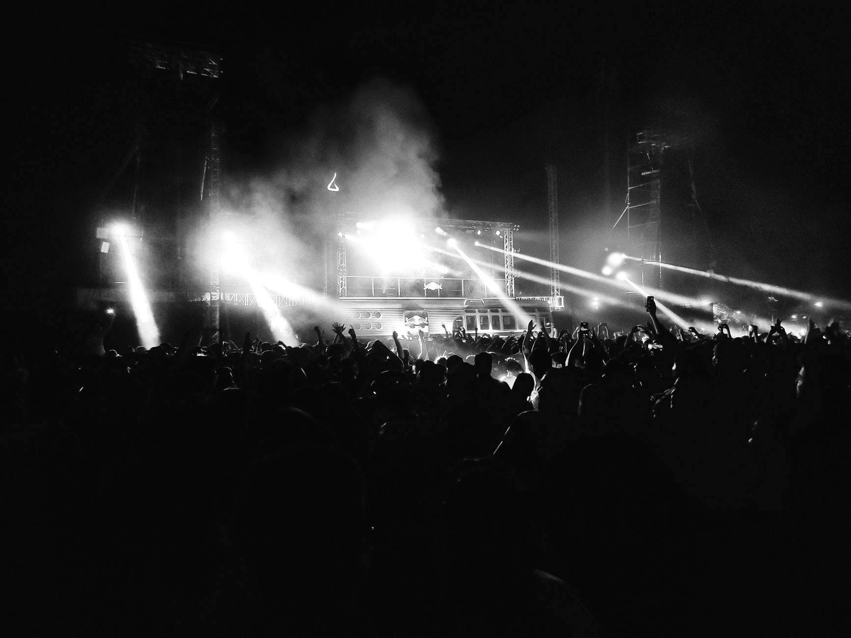 College cultural event with stage lighting