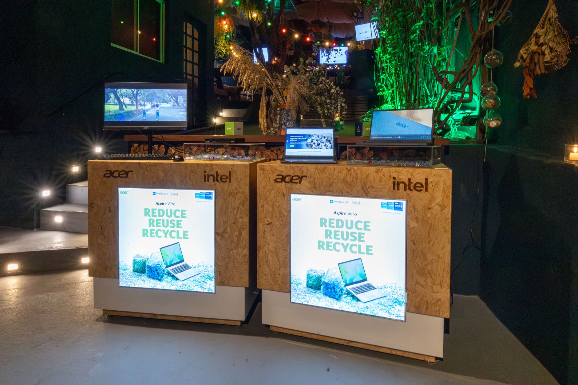 Corporate product launch event stage