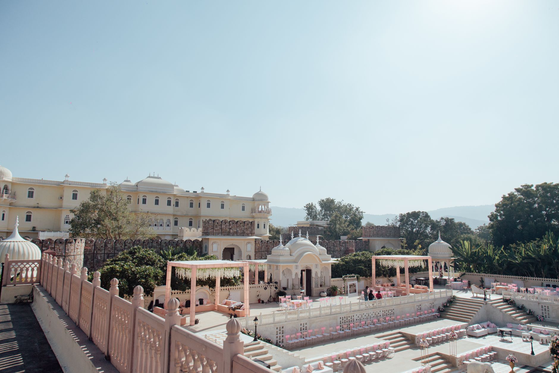 Elegant event setup representing The Grand Aura Events