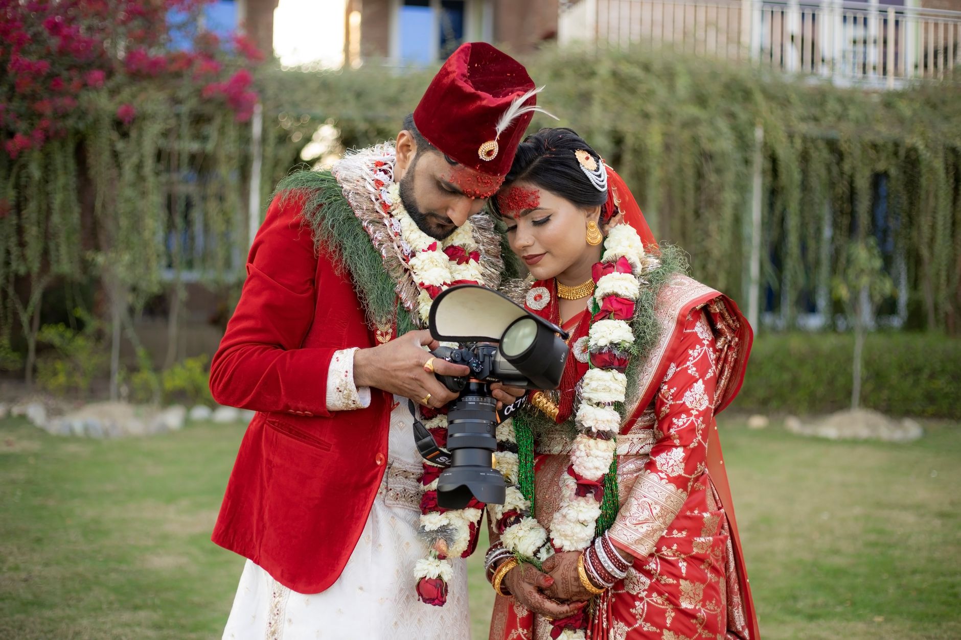 Photography coverage of a wedding ceremony