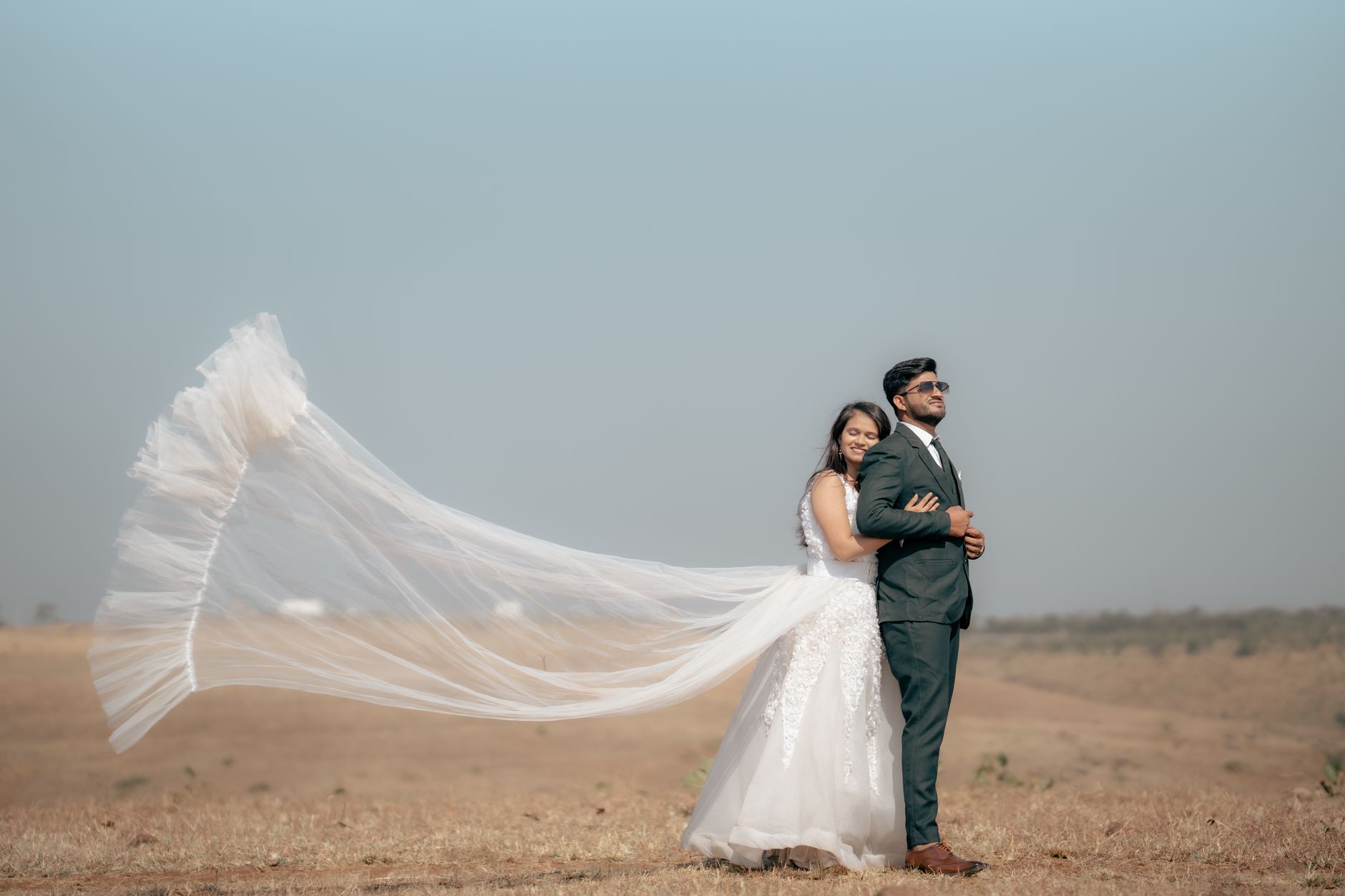 Pre-wedding photography shoot of a couple