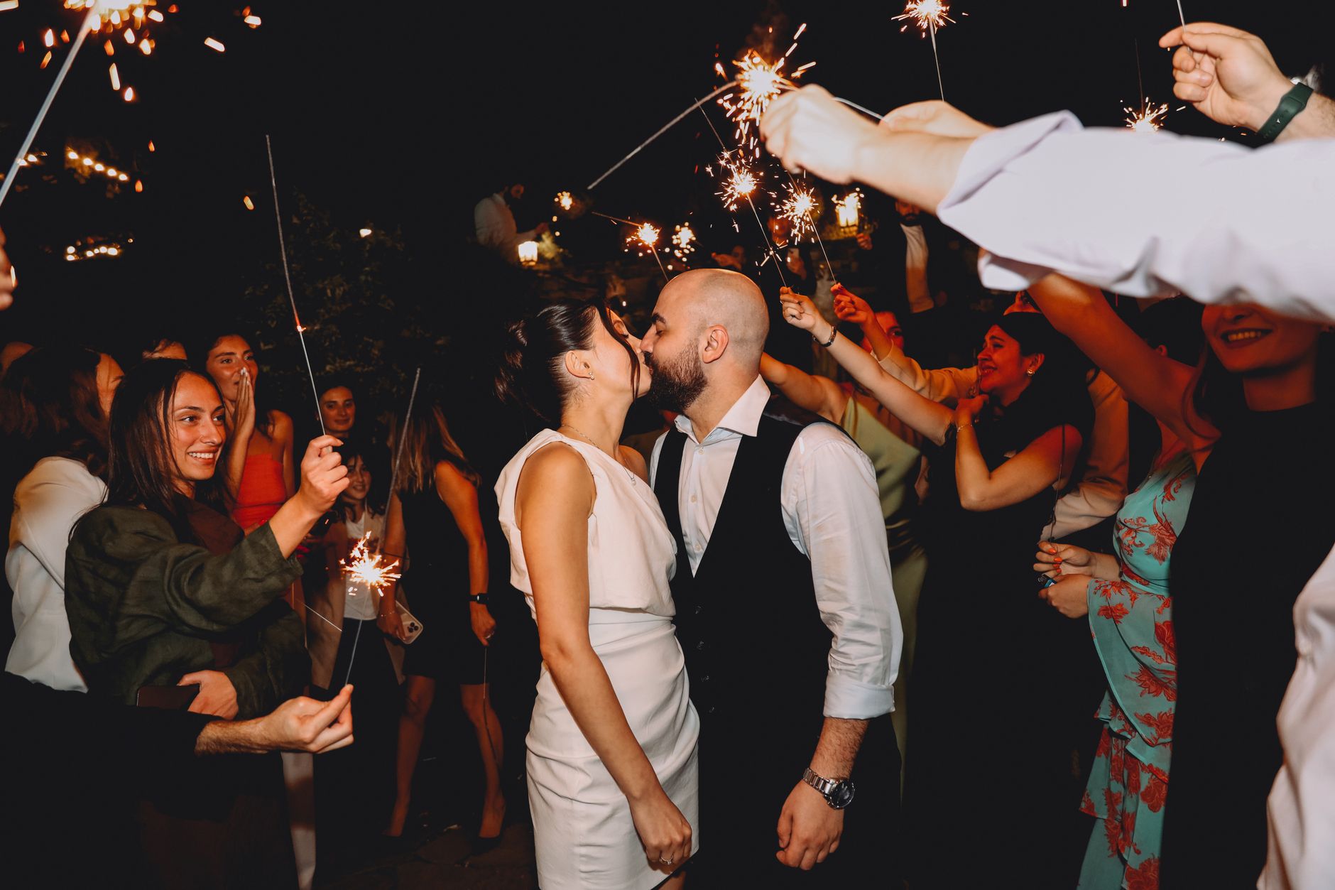 Photography coverage of wedding reception moments